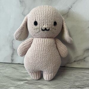 Cuddle + Kind Soft Pink Mini Baby Bunny Plush Animal